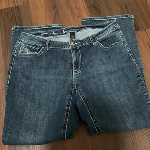 LANE BRYANT JEANS - PLUS SIZE (18) - EMBELLISHED POCKET - BOOTCUT